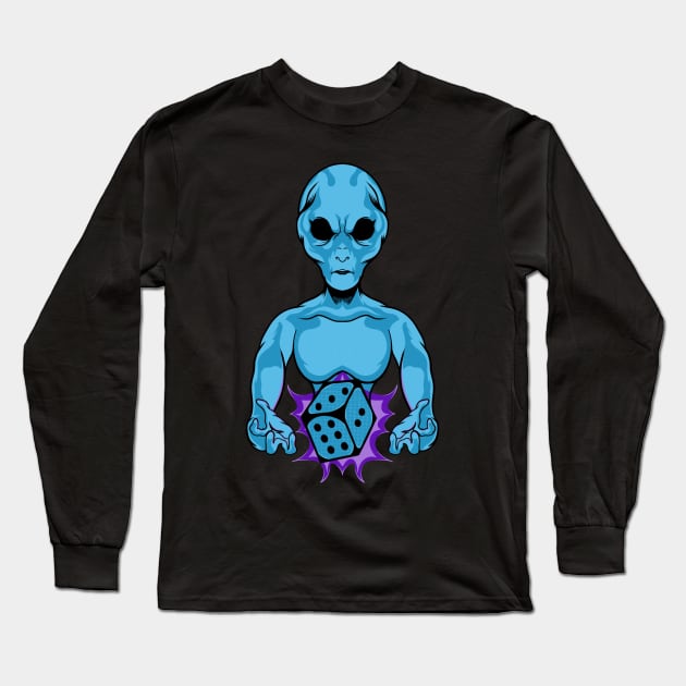 alien jackpot artwork Long Sleeve T-Shirt by ryroxtoons